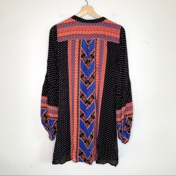 Free People Peacemaker Print Shapeless Dress - Picture 3 of 8